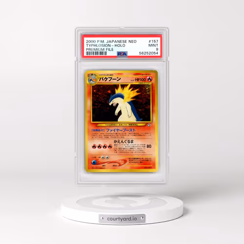 2000 Pokémon Neo #157 Typhlosion - Holo Premium File (PSA 9 MINT)