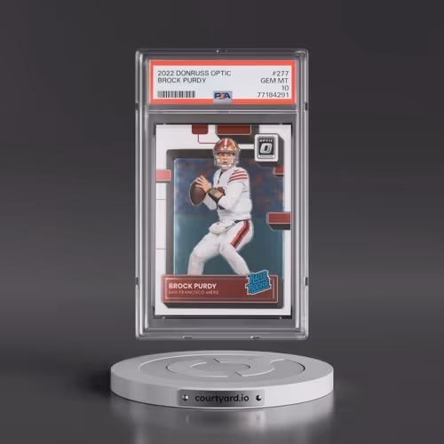 2022 Panini Donruss Optic #277 Brock Purdy (PSA 10 GEM MINT)