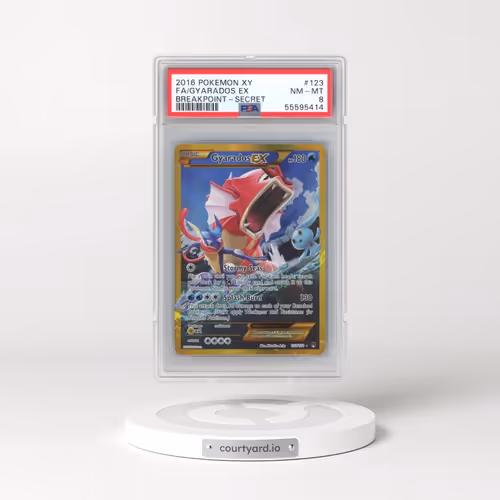 2016 Pokémon XY Breakpoint #123 Gyarados EX - Holo Full Art Secret (PSA 8 NM-MT)