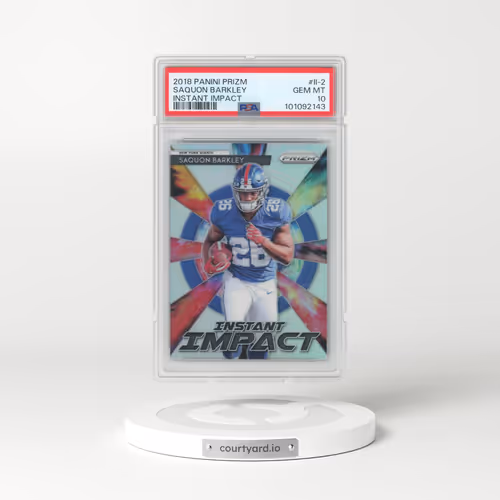 2018 Panini Prizm Instant Impact #II-2 Saquon Barkley (PSA 10 GEM MINT)