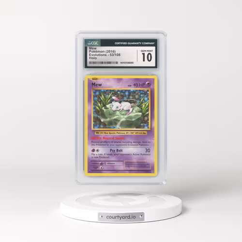 2016 Evolutions #53 Mew - Holo (CGC 10 GEM MINT)