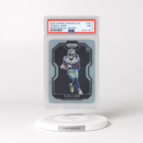 2020 Panini Chronicles Prizm Black #PB11 Ceedee Lamb - Silver (PSA 9 MINT)