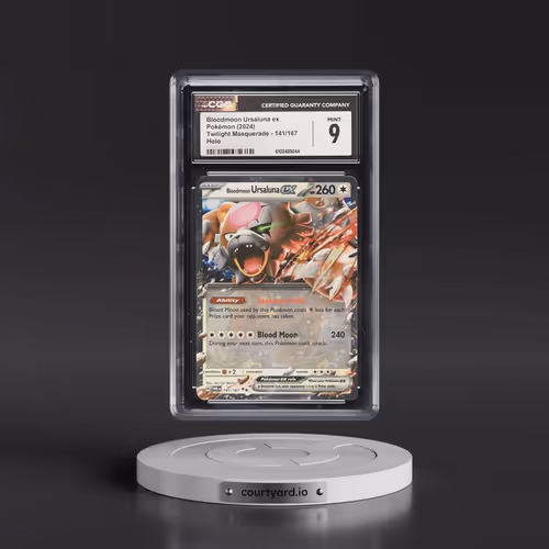 2024 Pokémon Twm EN-Twilight Masquerade #141 Bloodmoon Ursaluna EX - Holo (CGC 9 MINT)