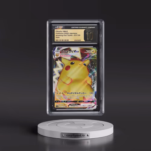 2020 Amazing Volt Tackle #031/100 Pikachu VMAX - Holo (CGC 10 PRISTINE)