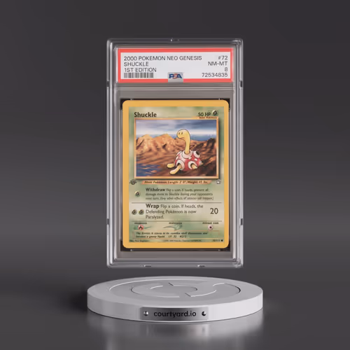 2000 Pokémon Neo Genesis #72 Shuckle - 1st Edition (PSA 8 NM-MT)