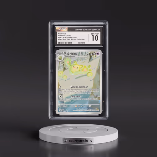 2025 Pokémon Svp EN-SV Black Star Promo #212 Reuniclus - Black Bolt Tech Sticker Collection (CGC 10