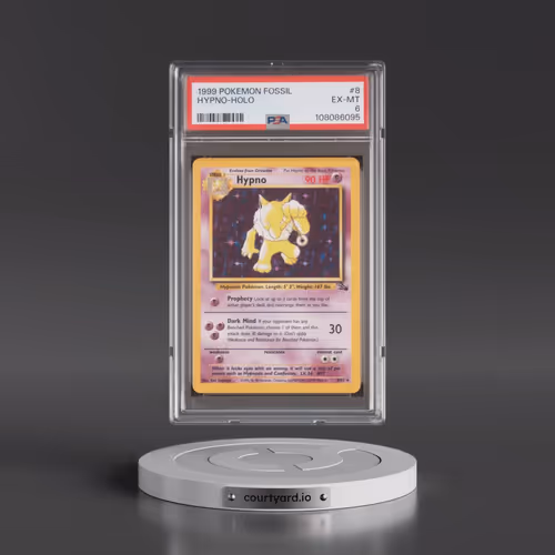 1999 Pokémon Fossil #8 Hypno - Holo (PSA 6 EX-MT)
