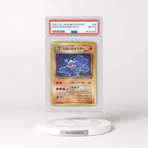 1997 Pokémon Rocket #68 Dark Machamp - Holo (PSA 8 NM-MT)