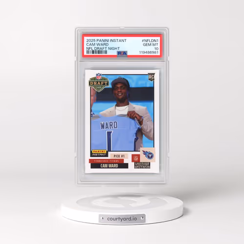 2025 Panini Instant NFL Draft Night #NFLDN1 Cam Ward (PSA 10 GEM MINT)