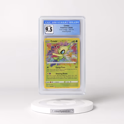 2020 Vivid Voltage #009/185 Celebi - Amazing Rare Holo (CGC 10 GEM MINT)