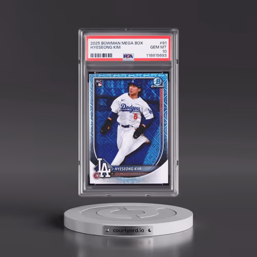 2025 Bowman Mega Box Chrome #91 Hyeseong Kim (PSA 10 GEM MINT)