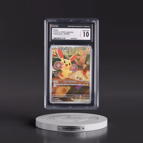 2023 Pokémon Sv3a-Raging Surf #065 Plusle - Art Rare (CGC 10 GEM MINT)