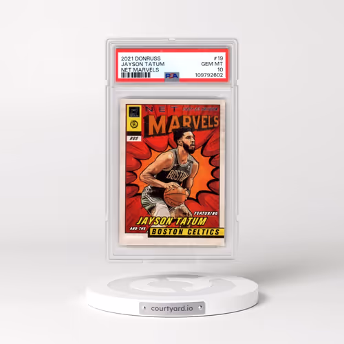 2021 Panini Donruss Net Marvels #19 Jayson Tatum (PSA 10 GEM MINT)