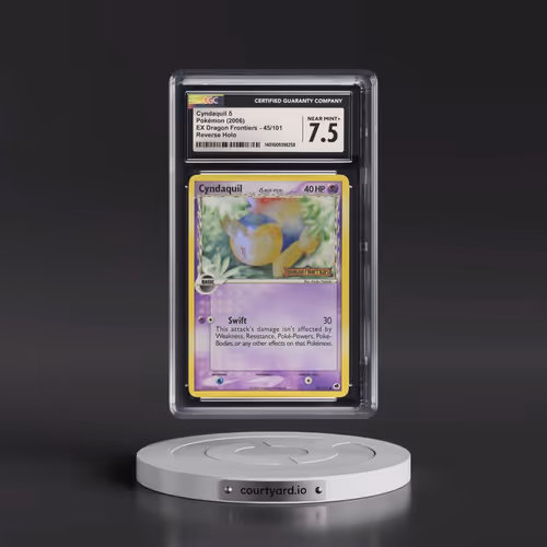 2006 EX Dragon Frontiers #45/101 Cyndaquil δ - Reverse Holo (CGC 7.5 NM+)