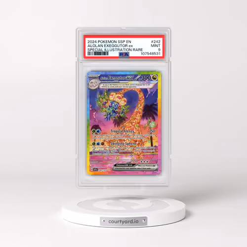 2024 Pokémon Ssp EN-Surging Sparks #242 Alolan Exeggutor EX - Holo Special Illustration Rare (PSA 9