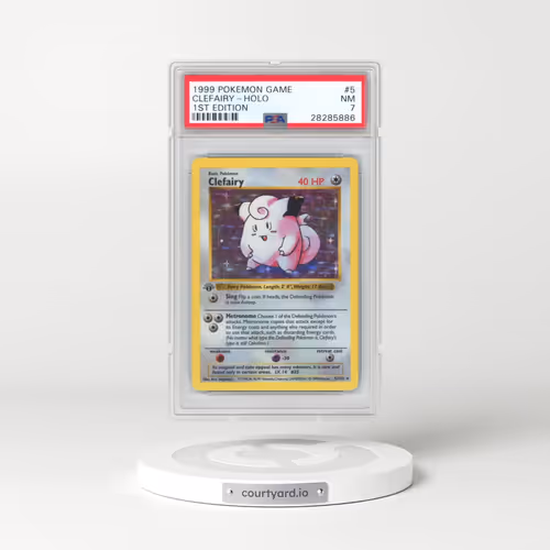 1999 Pokémon Game #5 Clefairy - 1st Edition Holo (PSA 7 NM)