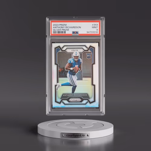 2023 Panini Prizm #343 Anthony Richardson - Silver Prizm (PSA 9 MINT)