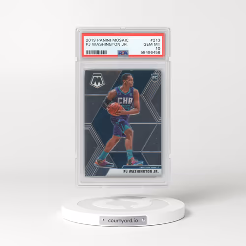 2019 Panini Mosaic #213 PJ Washington Jr. (PSA 10 GEM MINT)