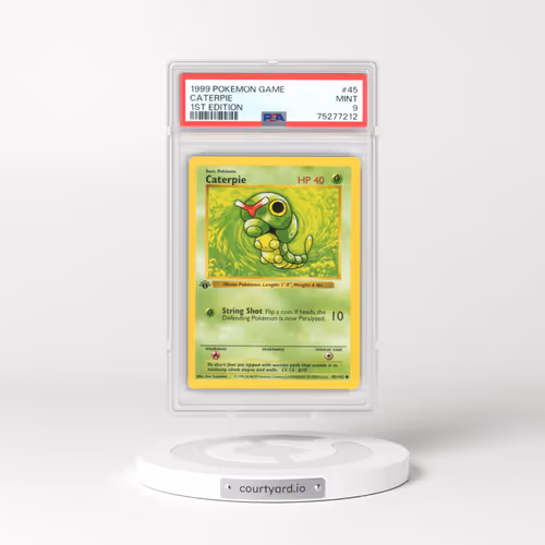 1999 Base Set #45 Caterpie - 1st Edition 1st Edition (PSA 9 MINT)