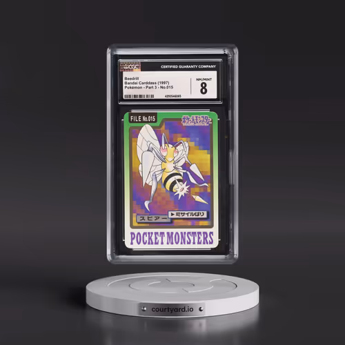1997 (Pocket Monsters on Bottom) Part 3 #015 Beedrill (CGC 8 NM-MT)