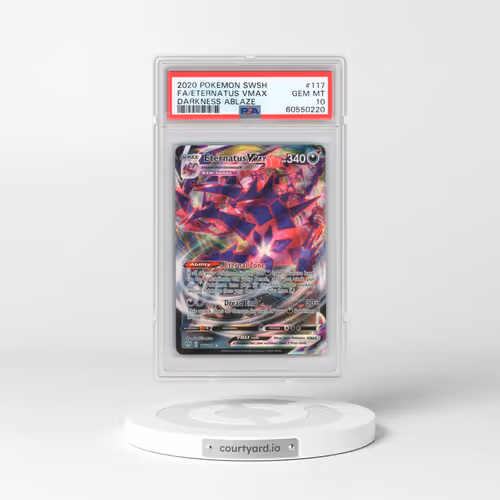 2020 Pokémon Sword & Shield Darkness Ablaze #117 Eternatus Vmax - Full Art (PSA 10 GEM MINT)
