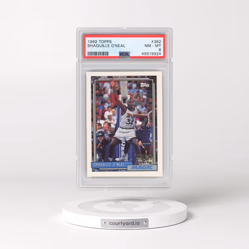 1992 Topps #362 Shaquille O'Neal (PSA 8 NM-MT)