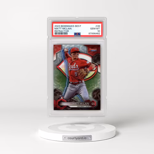 2023 Bowman's Best #39 Matt Mclain - Refractor (PSA 10 GEM MINT)