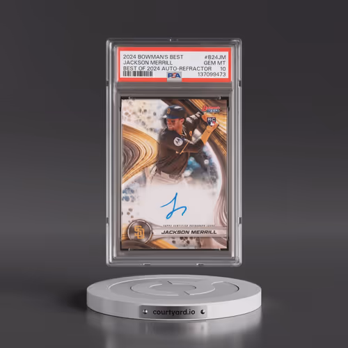 2024 Bowman's Best Best of 2024 Autographs #B24JM Jackson Merrill - Refractor (PSA 10 GEM MINT)