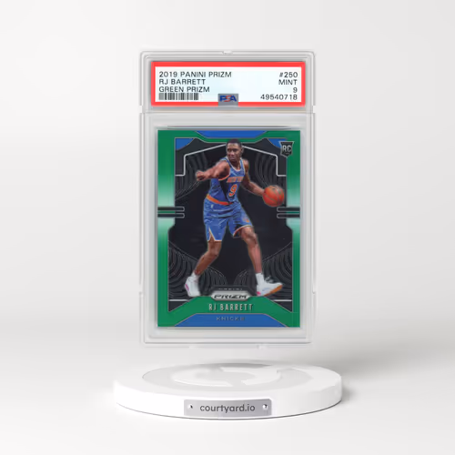 2019 Panini Prizm #250 RJ Barrett - Green Prizm (PSA 9 MINT)