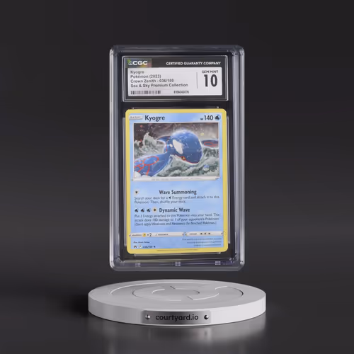 2023 Crown Zenith #036/159 Kyogre - Sea & Sky Premium Collection (Cosmos Holo) (CGC 10 GEM MINT)
