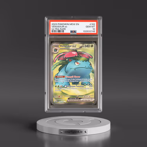 2023 Pokémon Mew EN-151 #182 Venusaur EX - Holo Ultra Rare (PSA 10 GEM MINT)