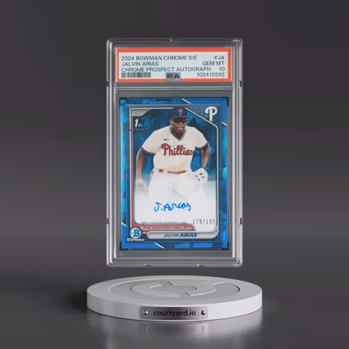 2024 Bowman Chrome Sapphire Edition Prospects Autographs #JA Jalvin Arias (PSA 10 GEM MINT)