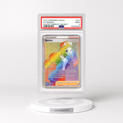 2022 Silver Tempest #207 Serena - Rainbow Holo (PSA 9 MINT)