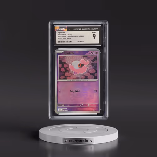 2024 Prismatic Evolutions - PRE EN #038/131 Spritzee - Poké Ball Holo (CGC 9 MINT)