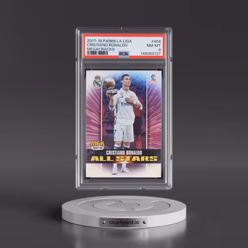 2017 Panini La Liga Megacracks #404 Cristiano Ronaldo (PSA 8 NM-MT)