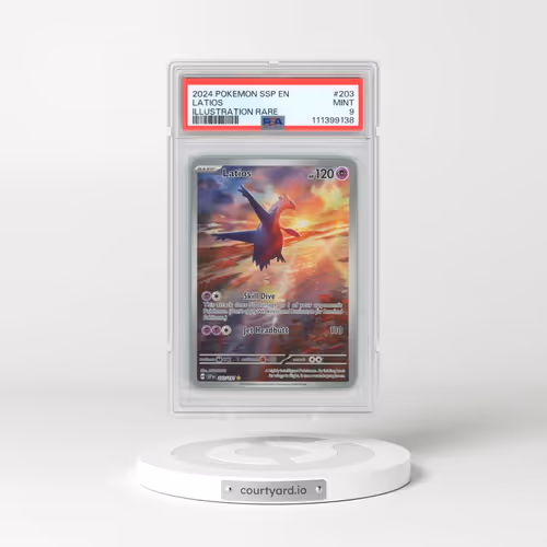 2024 Pokémon Ssp EN-Surging Sparks #203 Latios - Illustration Rare (PSA 9 MINT)