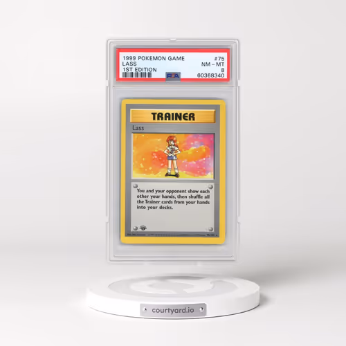 1999 Pokémon Game #75 Lass - 1st Edition (PSA 8 NM-MT)