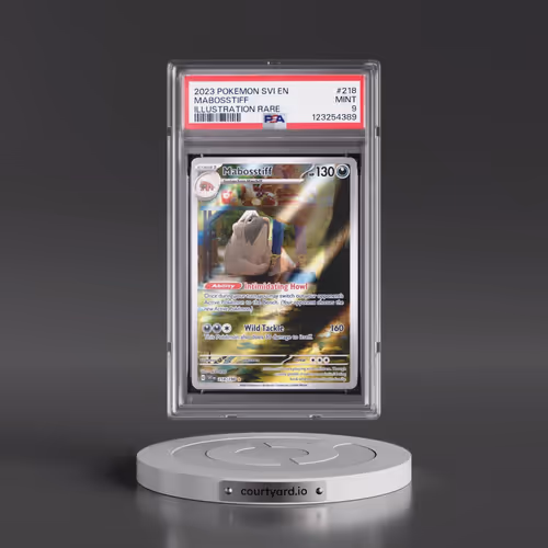 2023 Pokémon Svi EN-Scarlet & Violet #218 Mabosstiff - Illustration Rare (PSA 9 MINT)