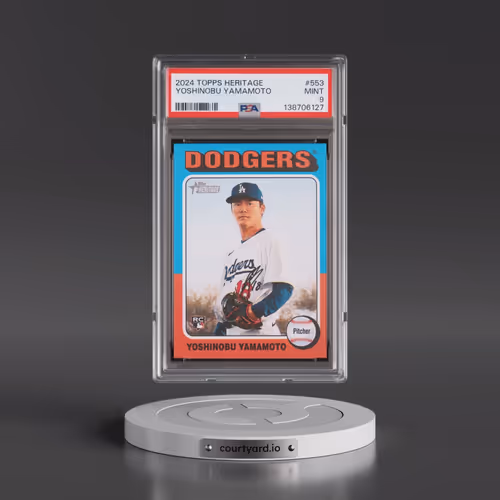 2024 Topps Heritage #553 Yoshinobu Yamamoto (PSA 9 MINT)