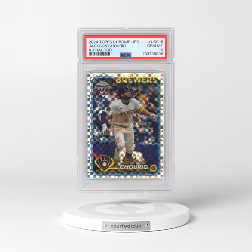 2024 Topps Chrome Update #USC18 Jackson Chourio - X-Fractor (PSA 10 GEM MINT)