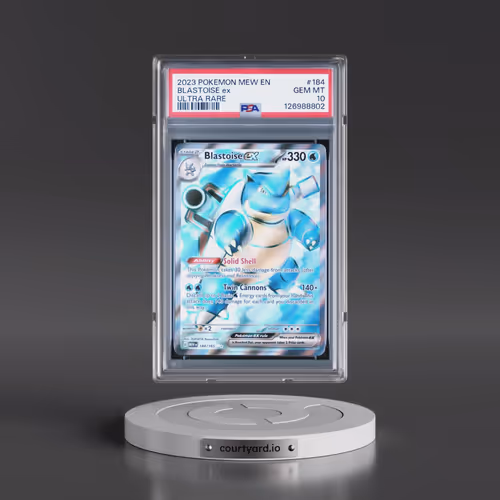 2023 Pokémon Mew EN-151 #184 Blastoise EX - Holo Ultra Rare (PSA 10 GEM MINT)
