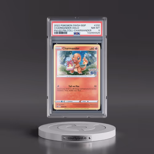 2022 Pokémon Swsh Black Star Promo #232 Charmander - Holo Pokemon Go Pin Collection-Charmander (PSA
