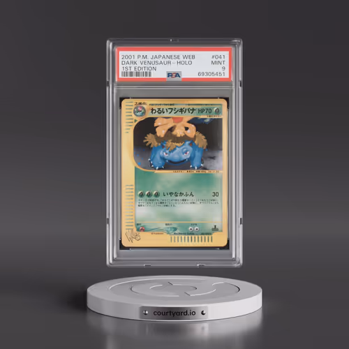 2001 Pokémon Web #041 Dark Venusaur - 1st Edition Holo (PSA 9 MINT)