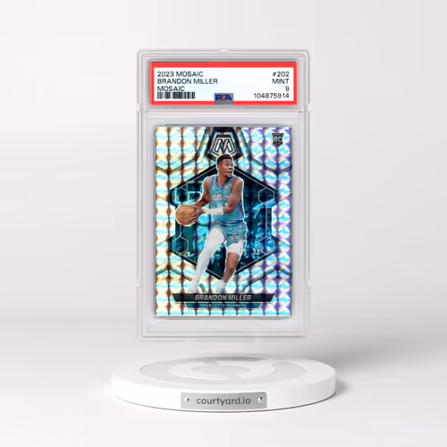 2023 Panini Mosaic #202 Brandon Miller - Mosaic (PSA 9 MINT)