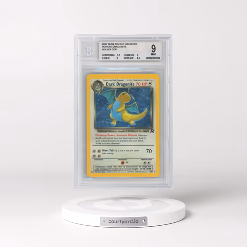 2000 Pokémon Team Rocket #5 Dark Dragonite COR - Holo (BGS 9 MINT)