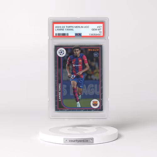 2023-24 Topps Merlin UEFA Club Competitions #27 Lamine Yamal (PSA 10 GEM MINT)