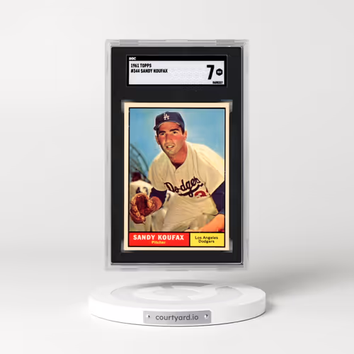 1961 Topps #344 Sandy Koufax (SGC 7 NM)