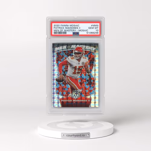 2020 Panini Mosaic Men of Mastery #MM9 Patrick Mahomes II - Mosaic (PSA 10 GEM MINT)