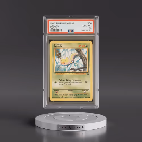 2000 Pokémon Game Base II #100 Weedle (PSA 10 GEM MINT)