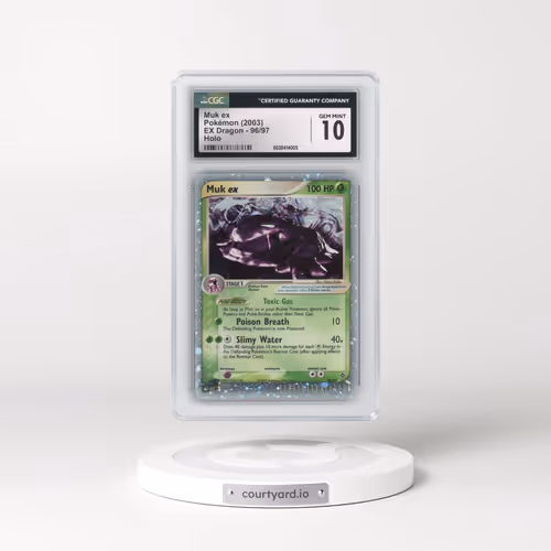 2003 EX Dragon (2003 Copyright, w/ "e" Symbol) #96/97 Muk ex - Holo (CGC 10 GEM MINT)